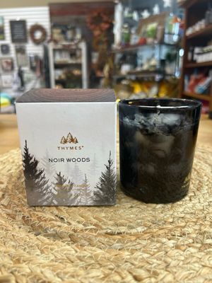 Thymes Noir Woods Boxed Candle