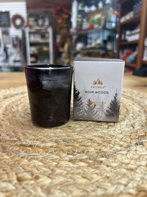 Thymes Noir Woods 2oz Votive Candle