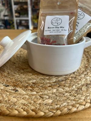 White Individual Baker w/Lid