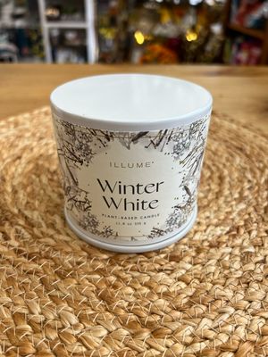 Illume Winter White Vanity Tin Candle