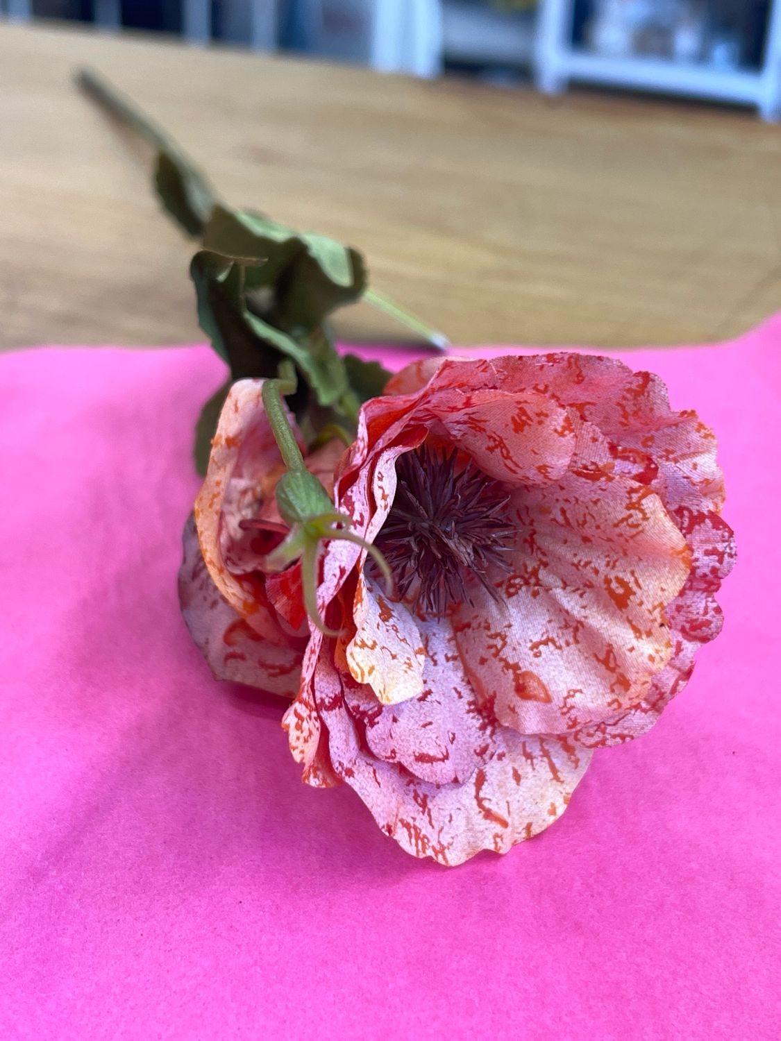 19" Orange Belle Flower Stem