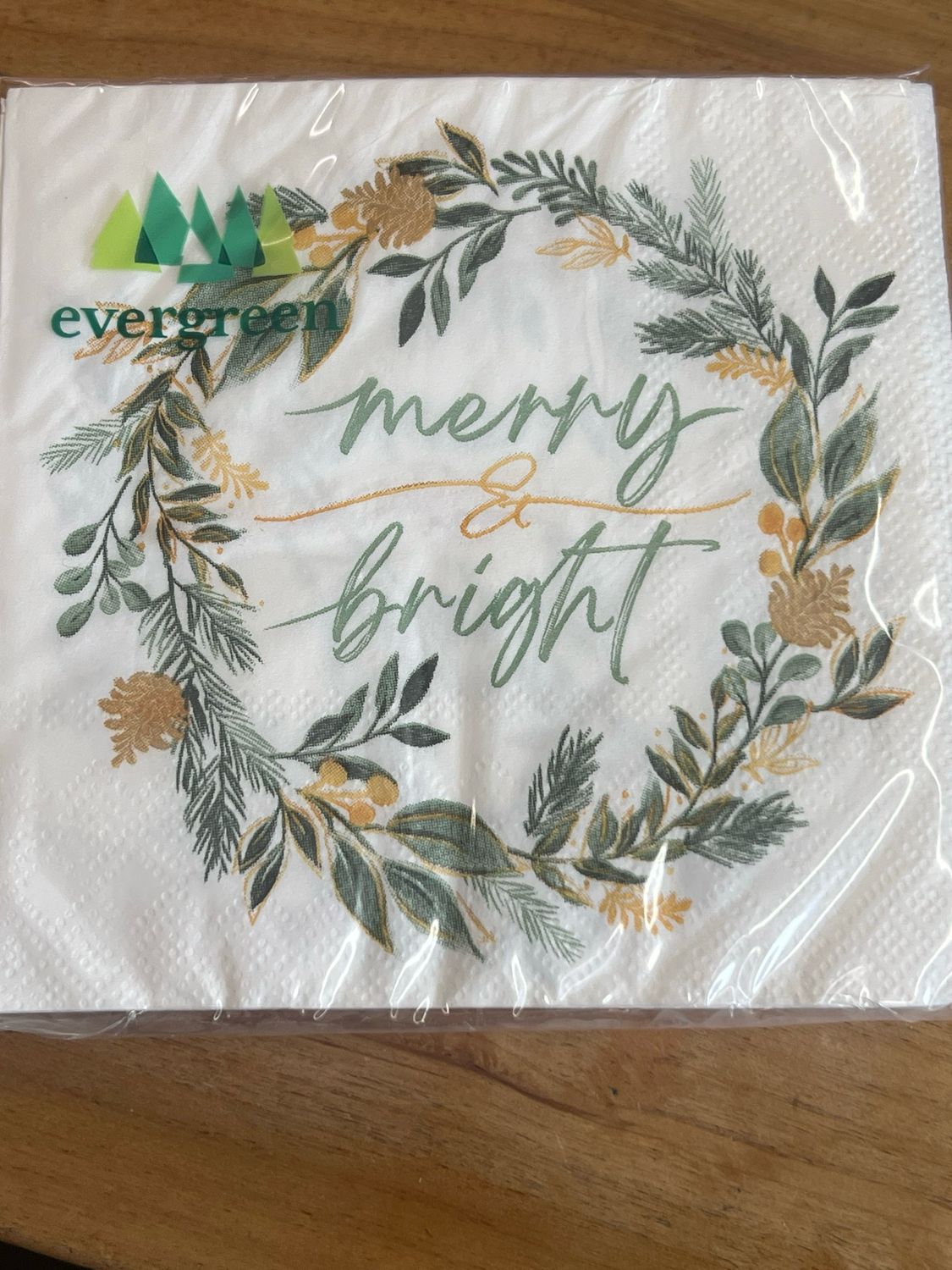 Shades of Green Paper Cocktail Napkins