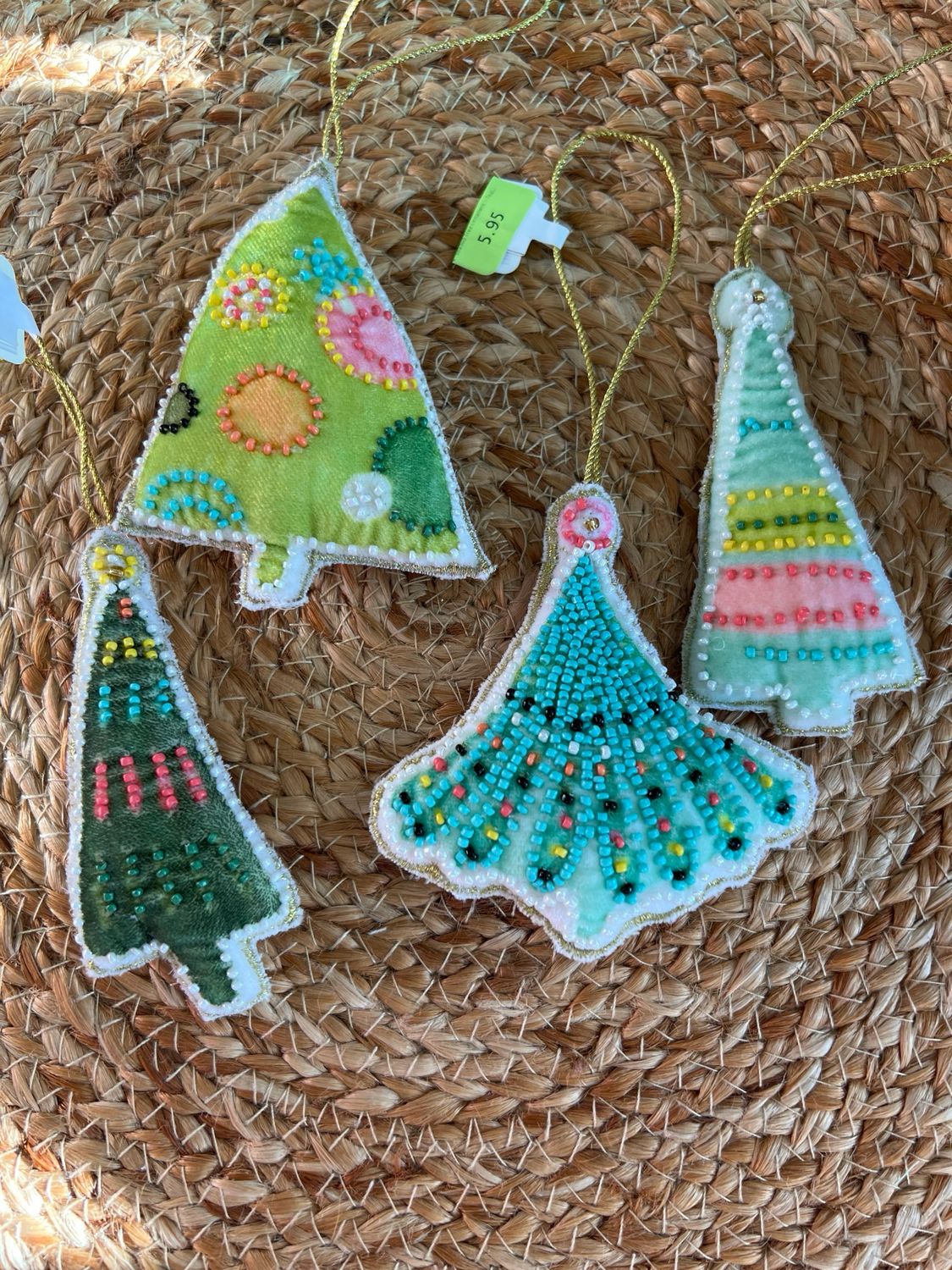 4&quot; Beaded Tree Ornament