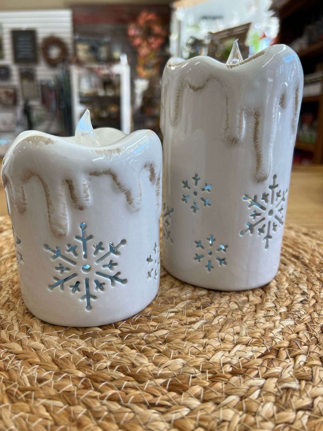 Ceramic LED Holiday Candle