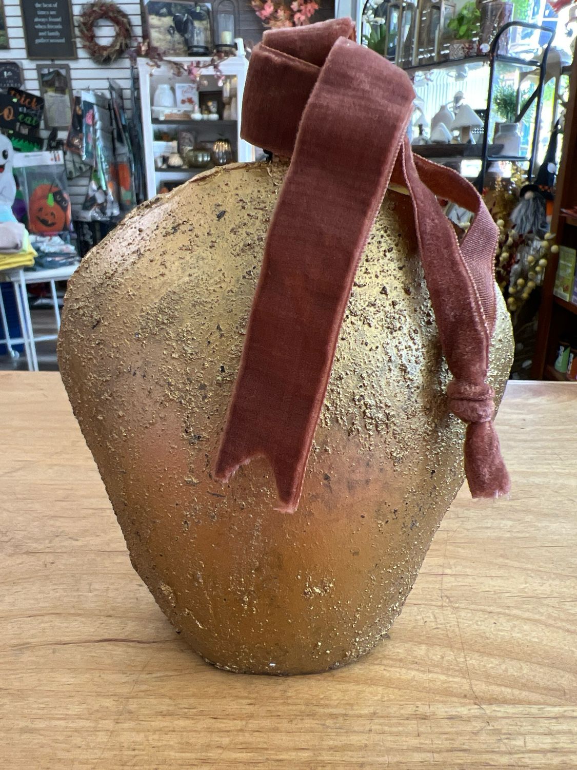 5-1/2&quot; Metal Bell w/Velvet RIbbon