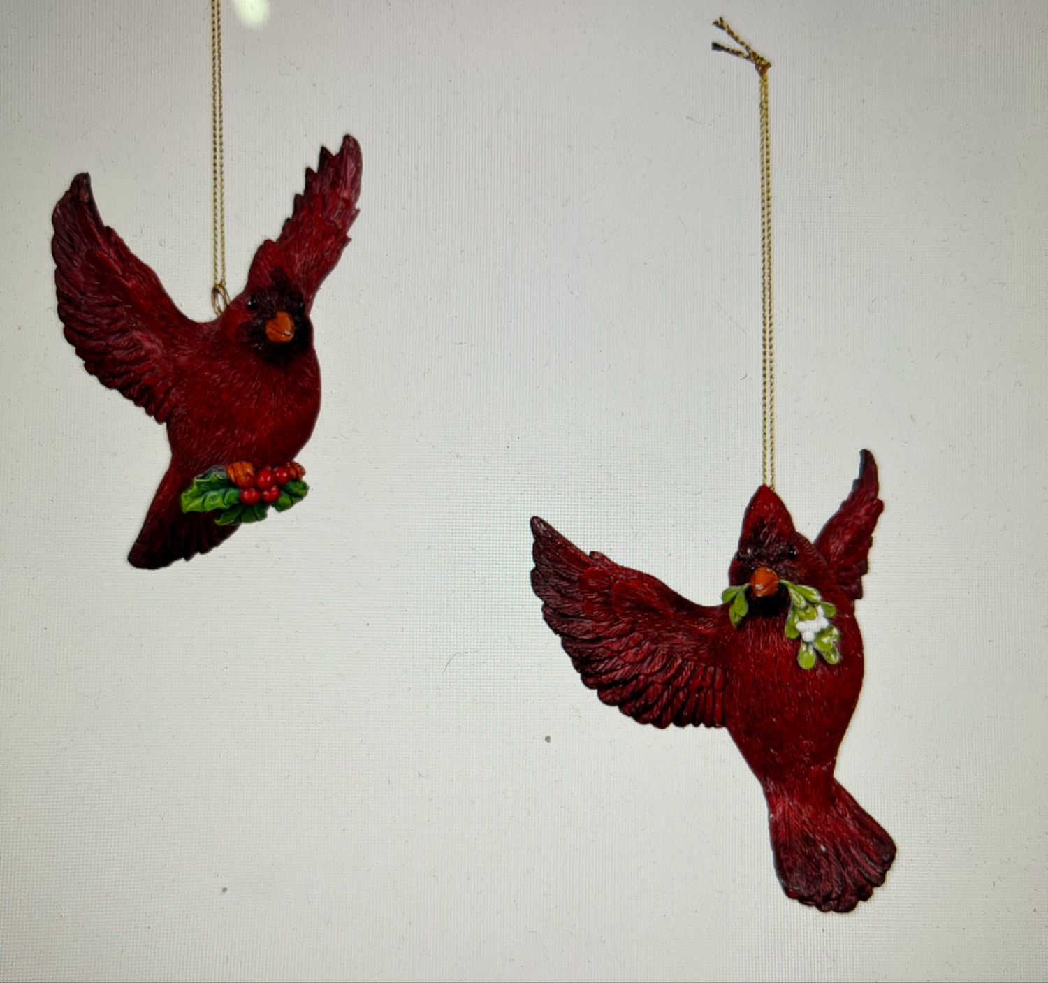 3-3/4&quot; Flying Cardinal Ornament