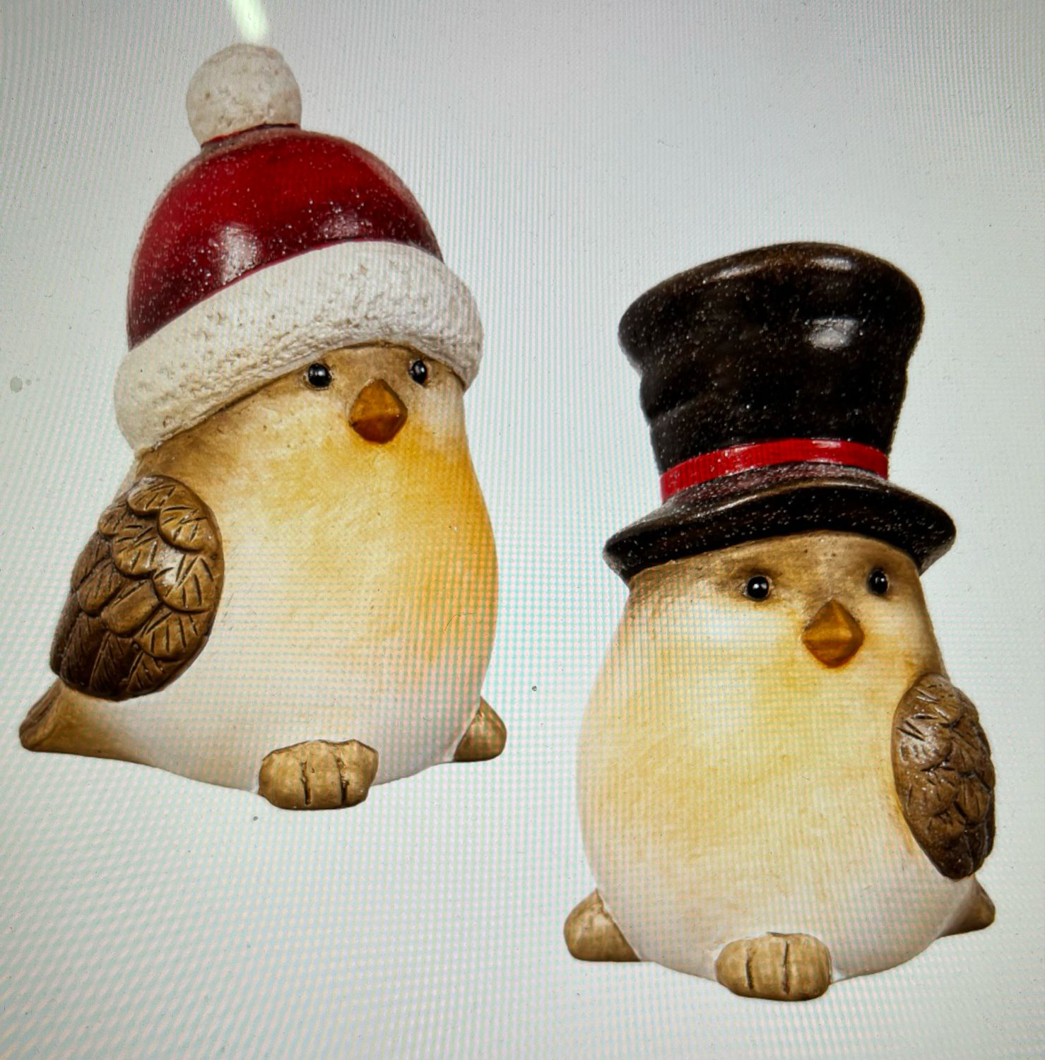 5-3/4" Sparkling Holiday Birds 5-3/4" Sparkling Holiday Birds