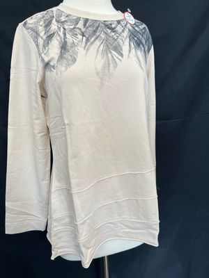 Wild Palms Fern Leaves Print Top