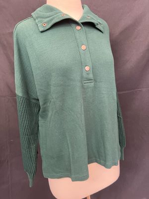 Wild Palms Placket Henley Top