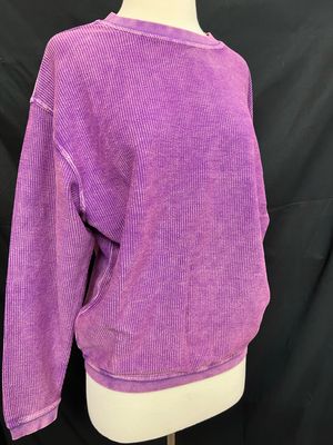 Gameday Purple Corded Crew