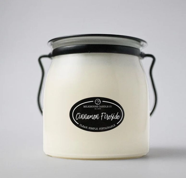 Milkhouse Cinnamon Fireside 16oz Creamery Jar