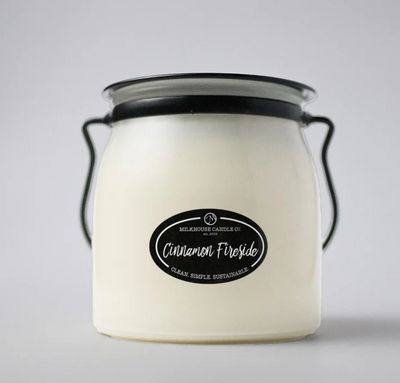 Milkhouse Cinnamon Fireside 16oz Creamery Jar