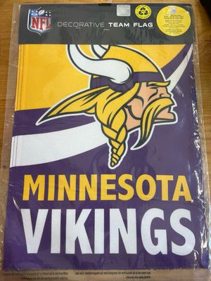Minnesota Vikings Burlap Flag