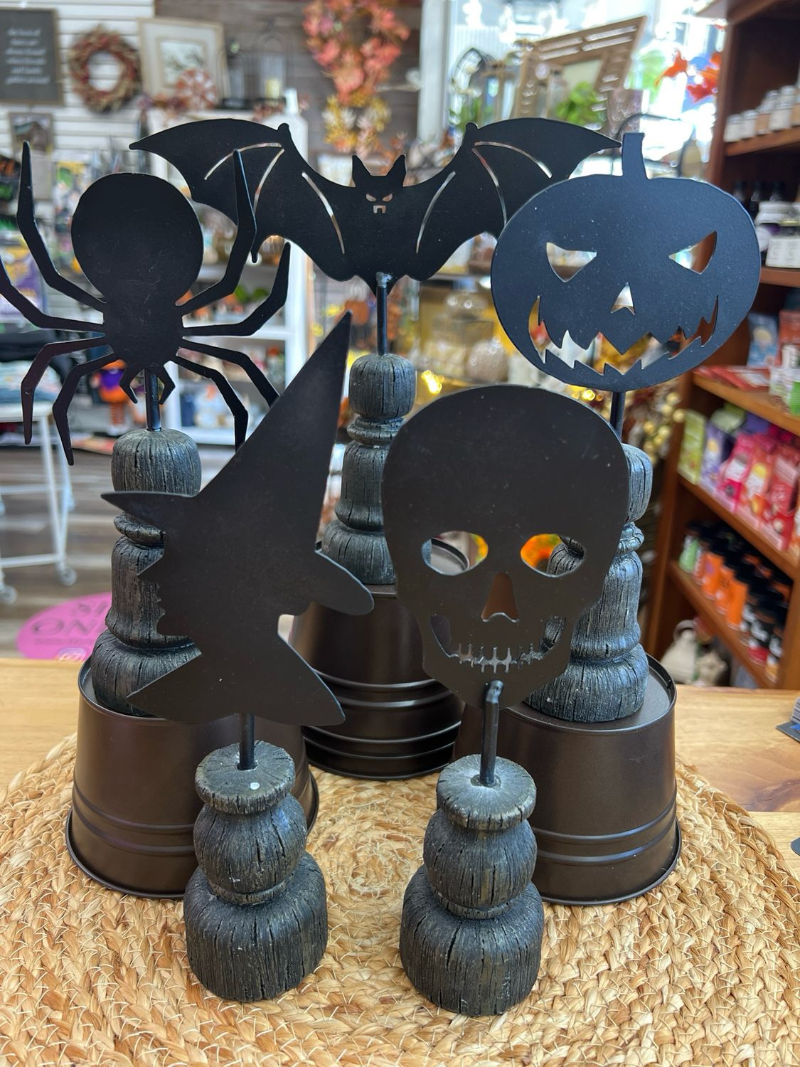 Halloween Spindle Decor Halloween Spindle Decor