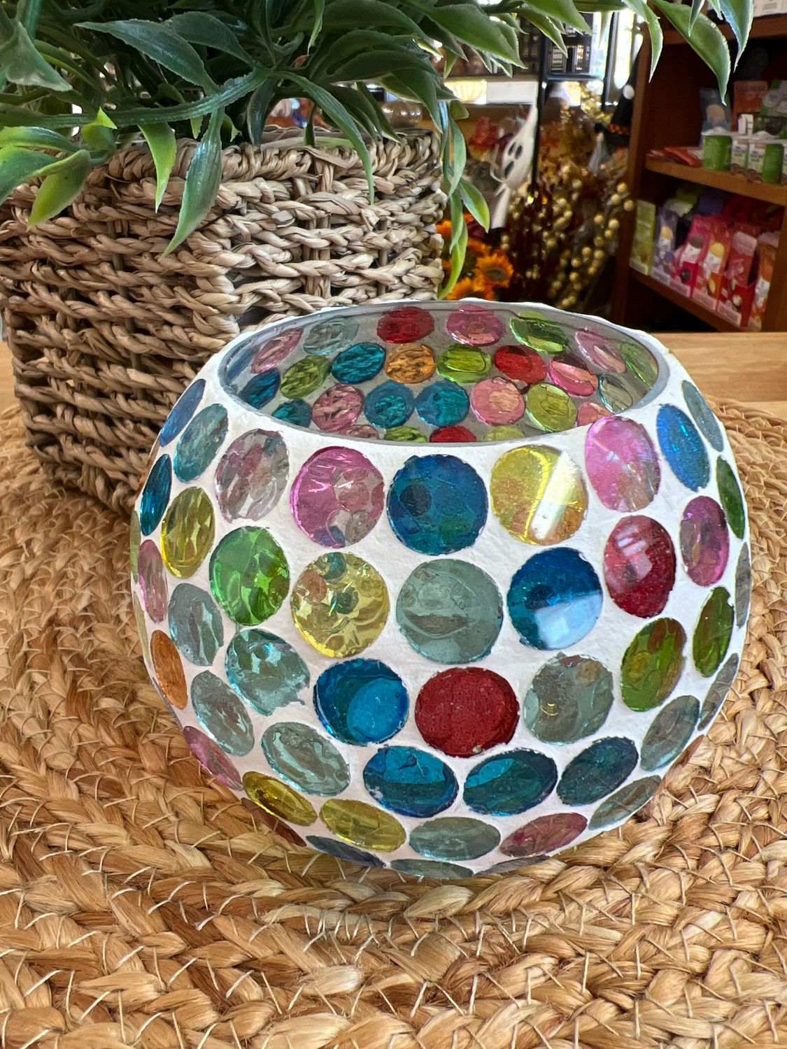 4" Mosaic Tea Light Holder