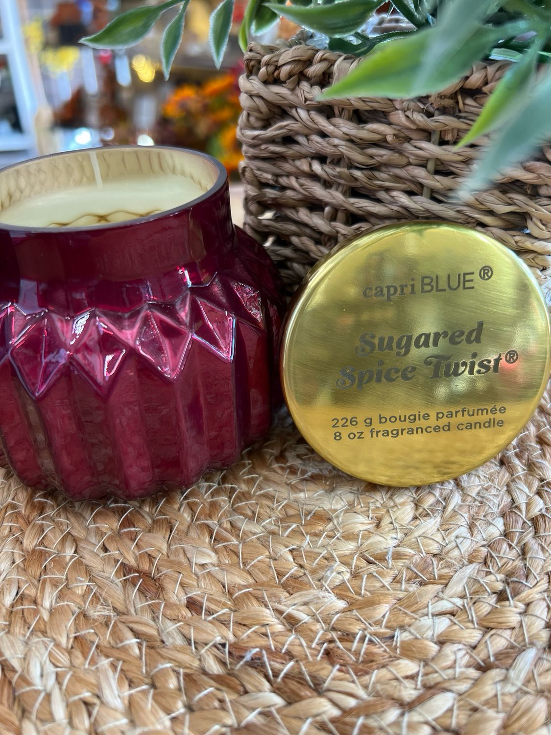 Sugared Spice Twist Gem Petite Candle