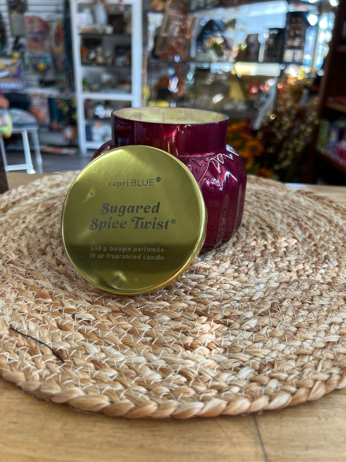 Sugared Spice Twist Roya Red Candle