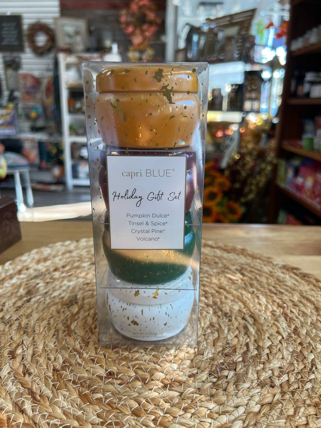 Capri Blu Glimmer Tin GIft Set
