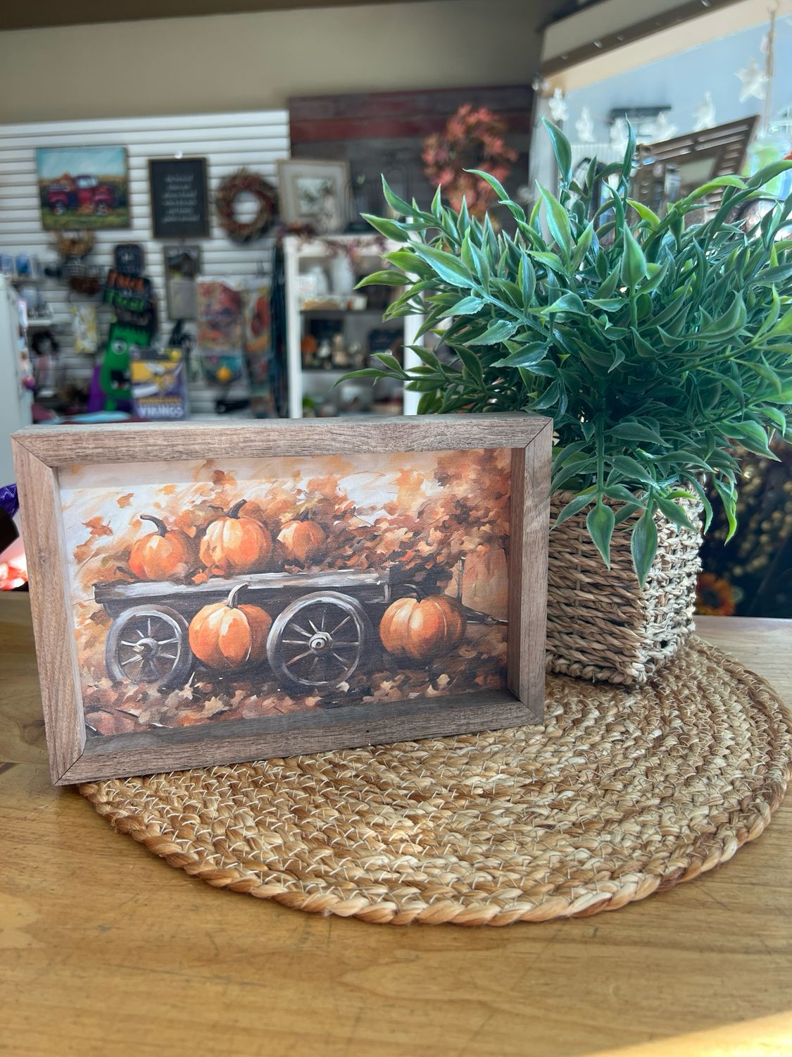 8" x 5" Pumpkin Wagon Framed Print 8" x 5" Pumpkin Wagon Framed Print