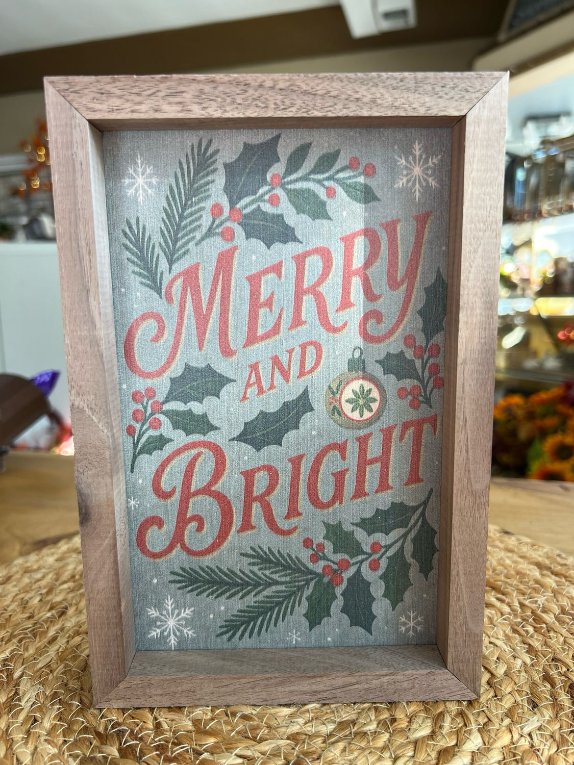 5" x 8" Merry & Bright Framed Sign 5" x 8" Merry & Bright Framed Sign