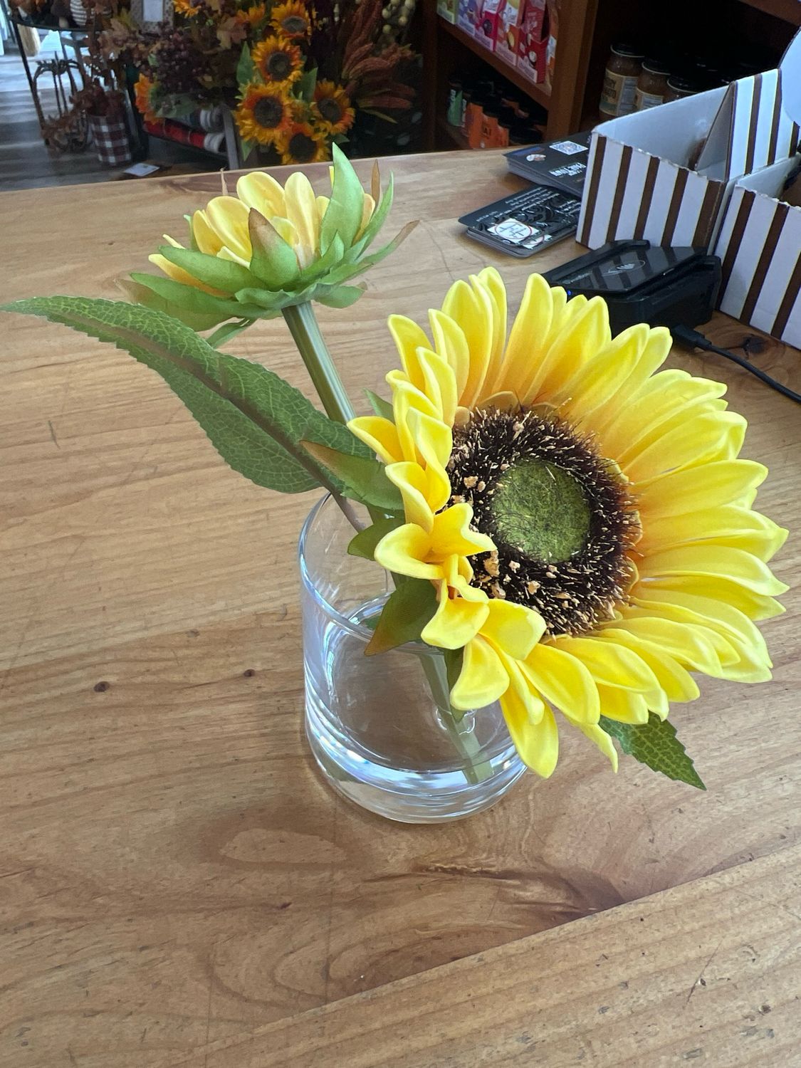 6-1/2" Real Touch Yellow Sunflowers 6-1/2" Real Touch Yellow Sunflowers
