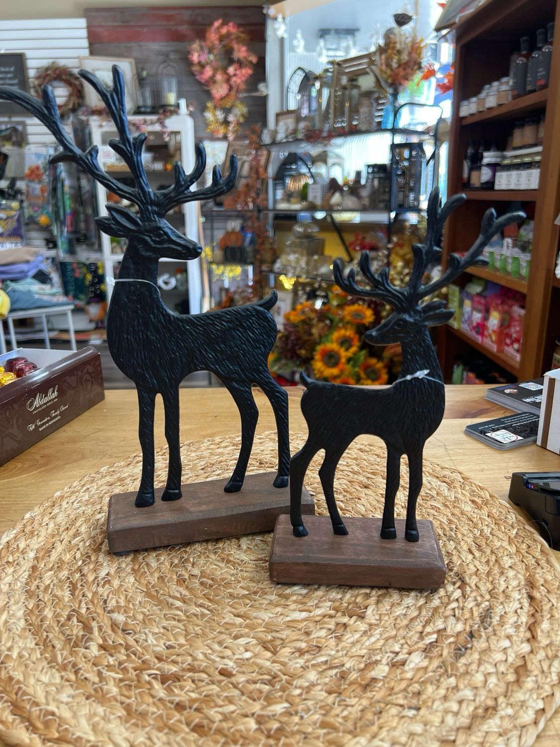 Aluminum &amp; Wood Deer