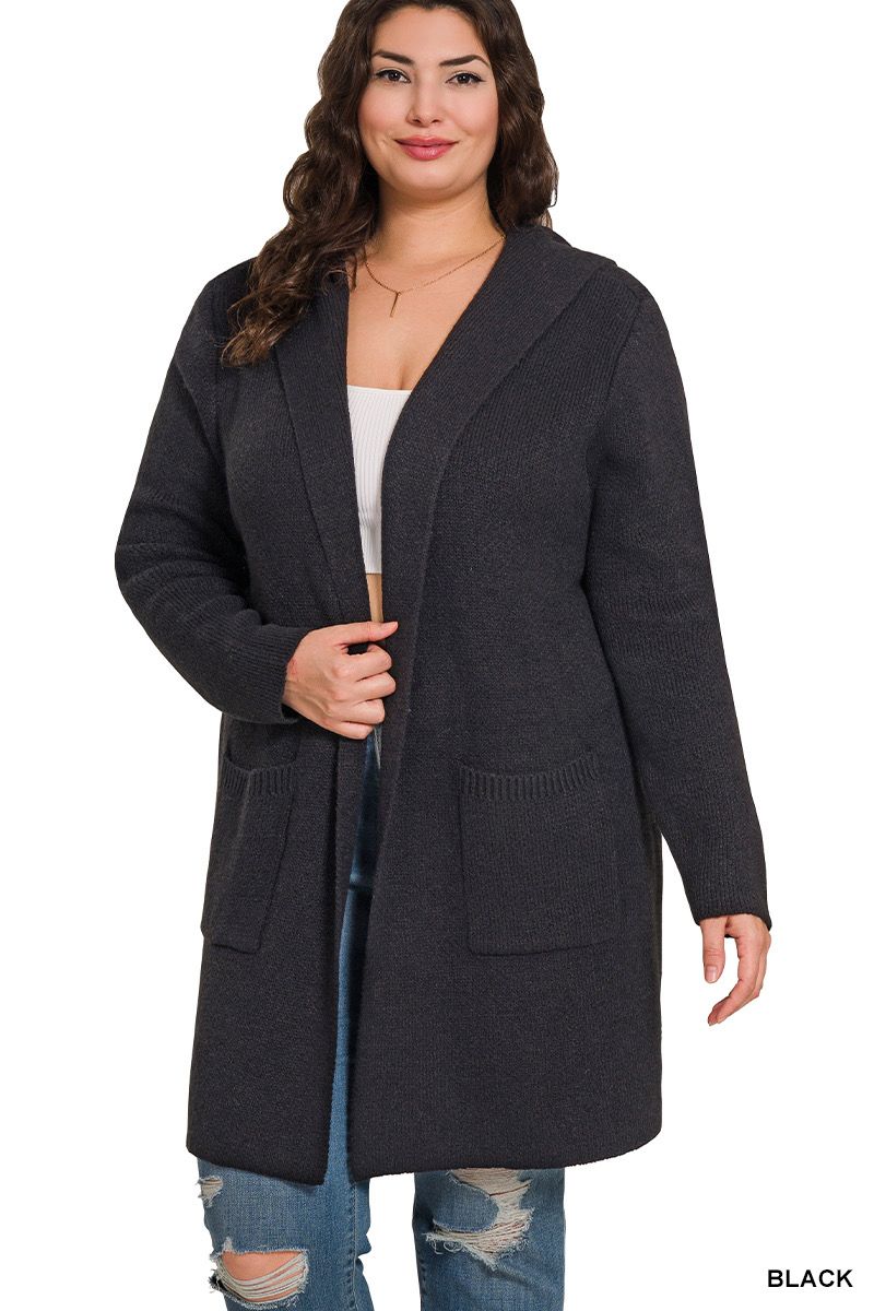 Hooded Sweater Cardigan Hooded Sweater Cardigan