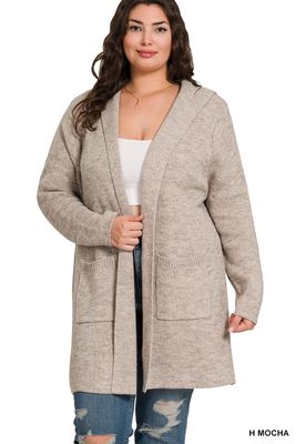 Hooded Sweater Cardigan