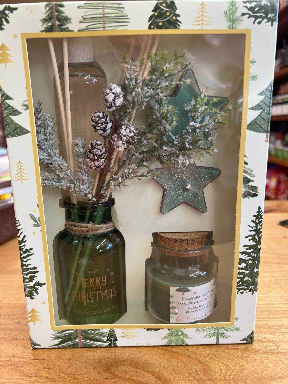 Mistletoe Fir Diffuser & Candle Set Mistletoe Fir Diffuser & Candle Set