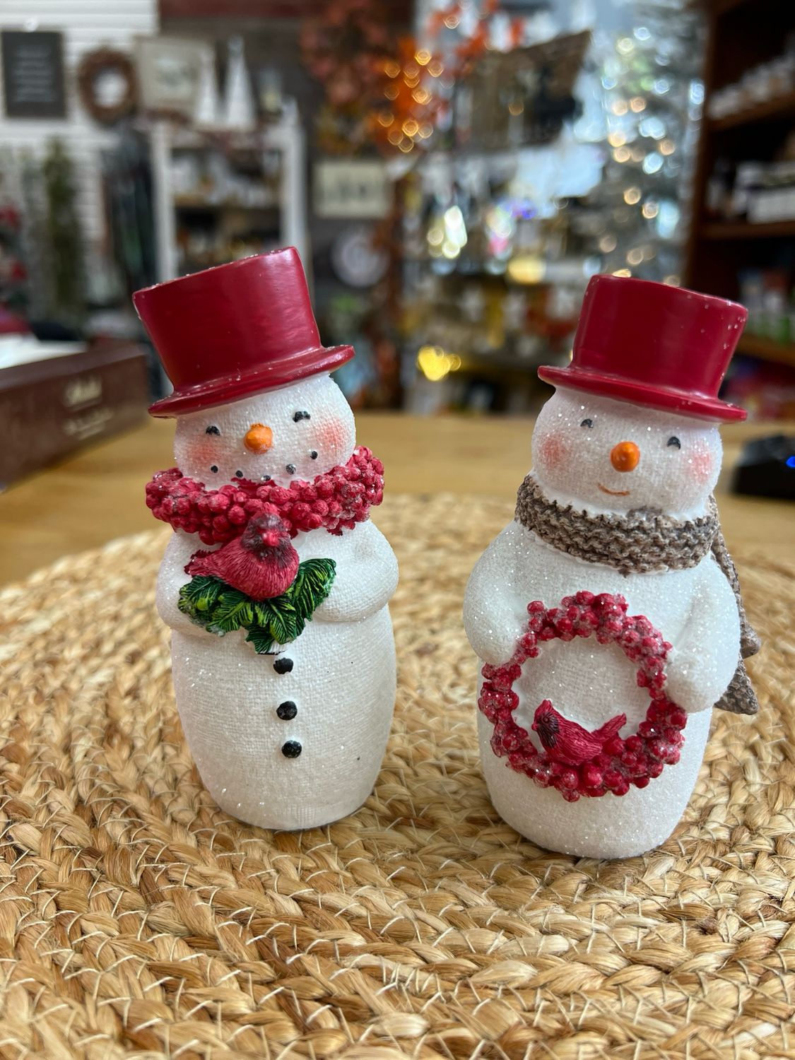 5&quot; Glittered Snowmen Figurine