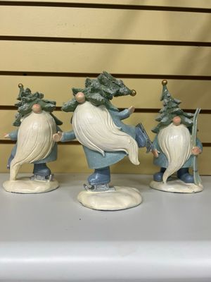 Teal Gnomes w/Skis