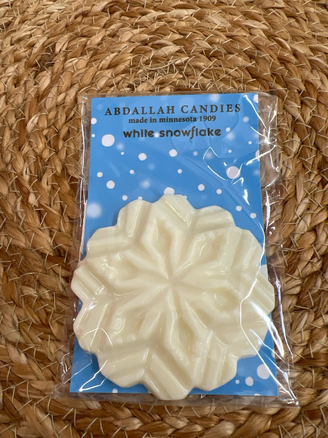 Abdallah 1oz Heavenly White Chocolate Snowflake