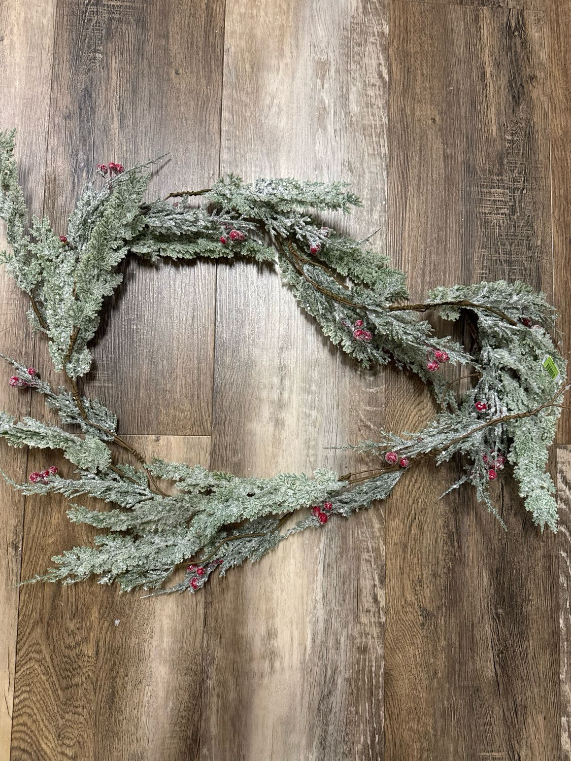 68&quot; Frosted Cedar Garland
