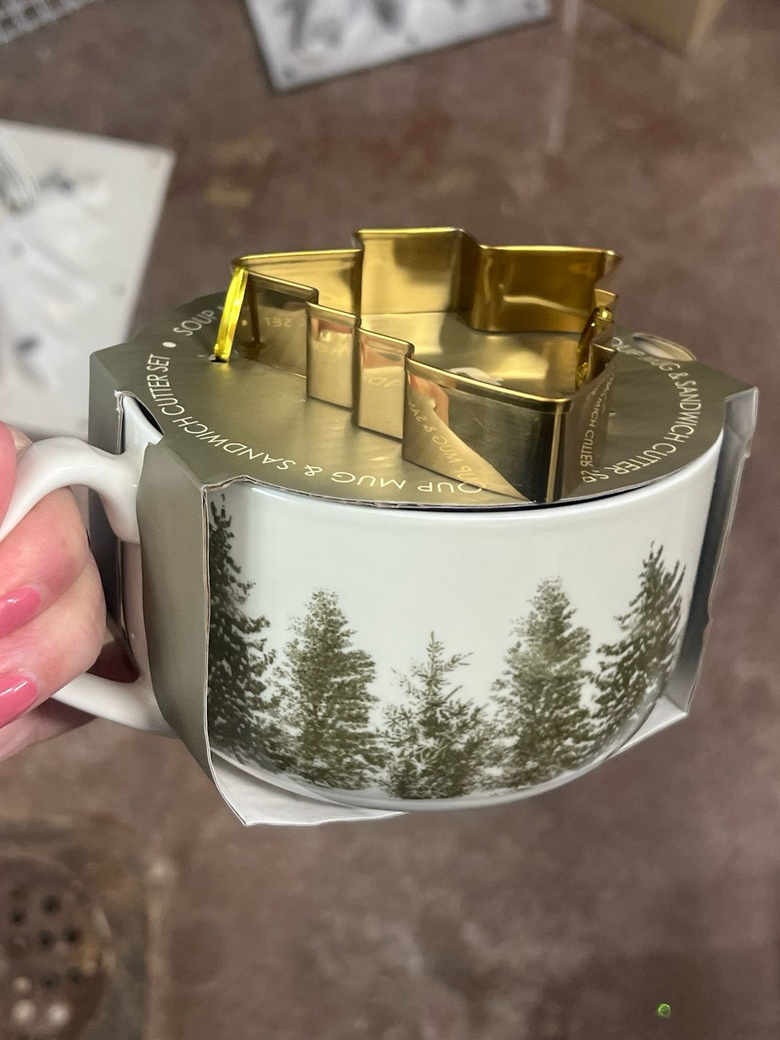 Wilde Pine Soup Mug &amp; Sandwich Cutter Set