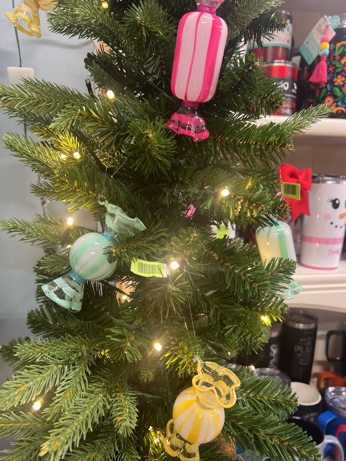 Blown Glass Candy Ornament