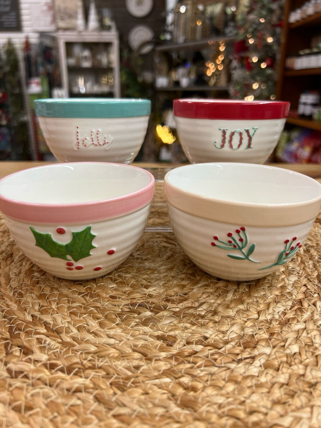 Stoneware Holiday Bowl