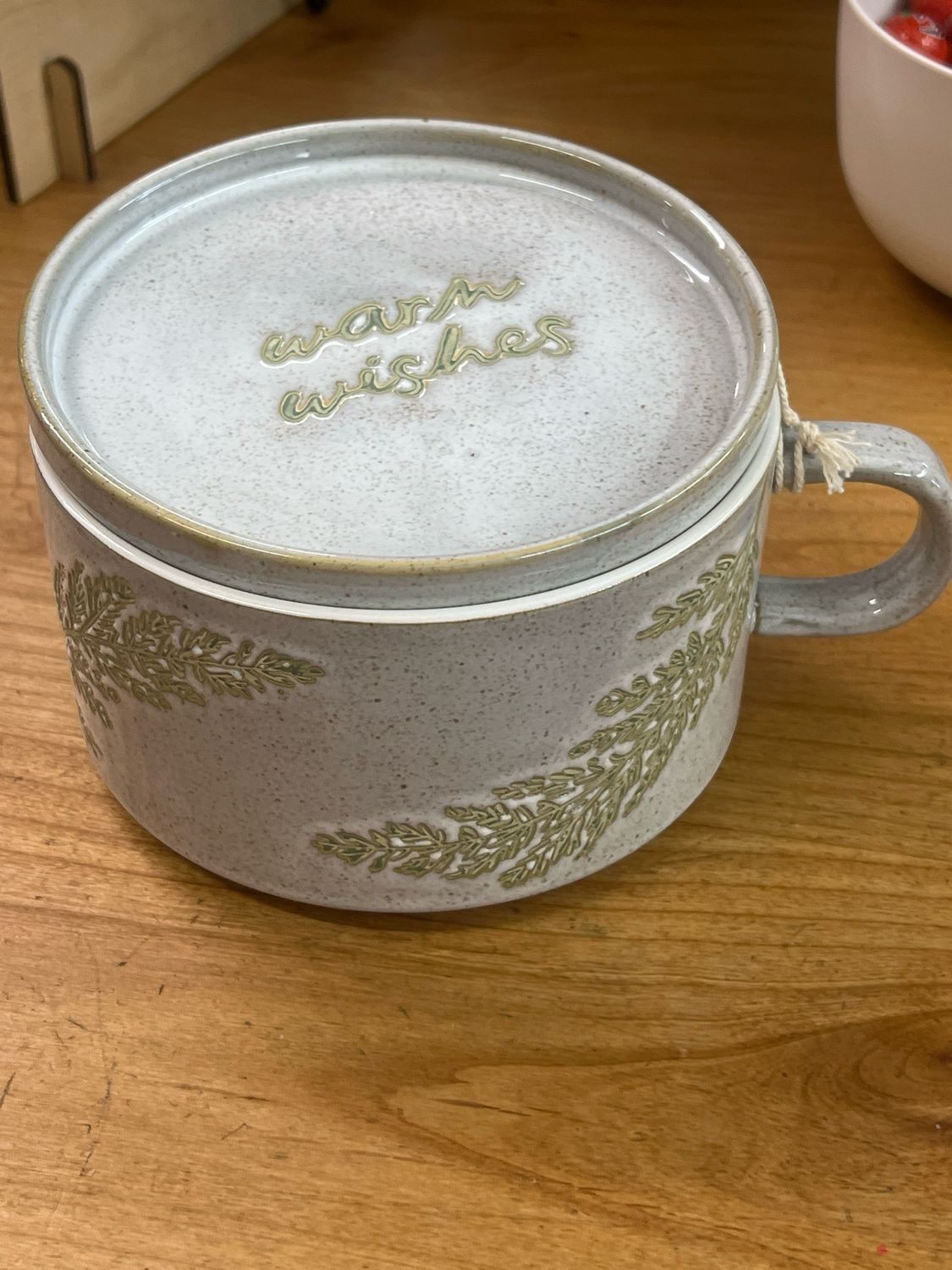 Warm Wishes Stacking Soup Mug w/Lid Warm Wishes Stacking Soup Mug w/Lid
