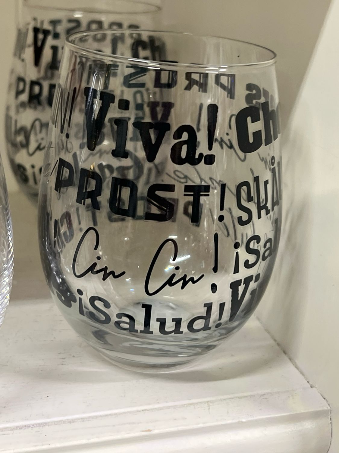 Viva! Stemless Wine Glass