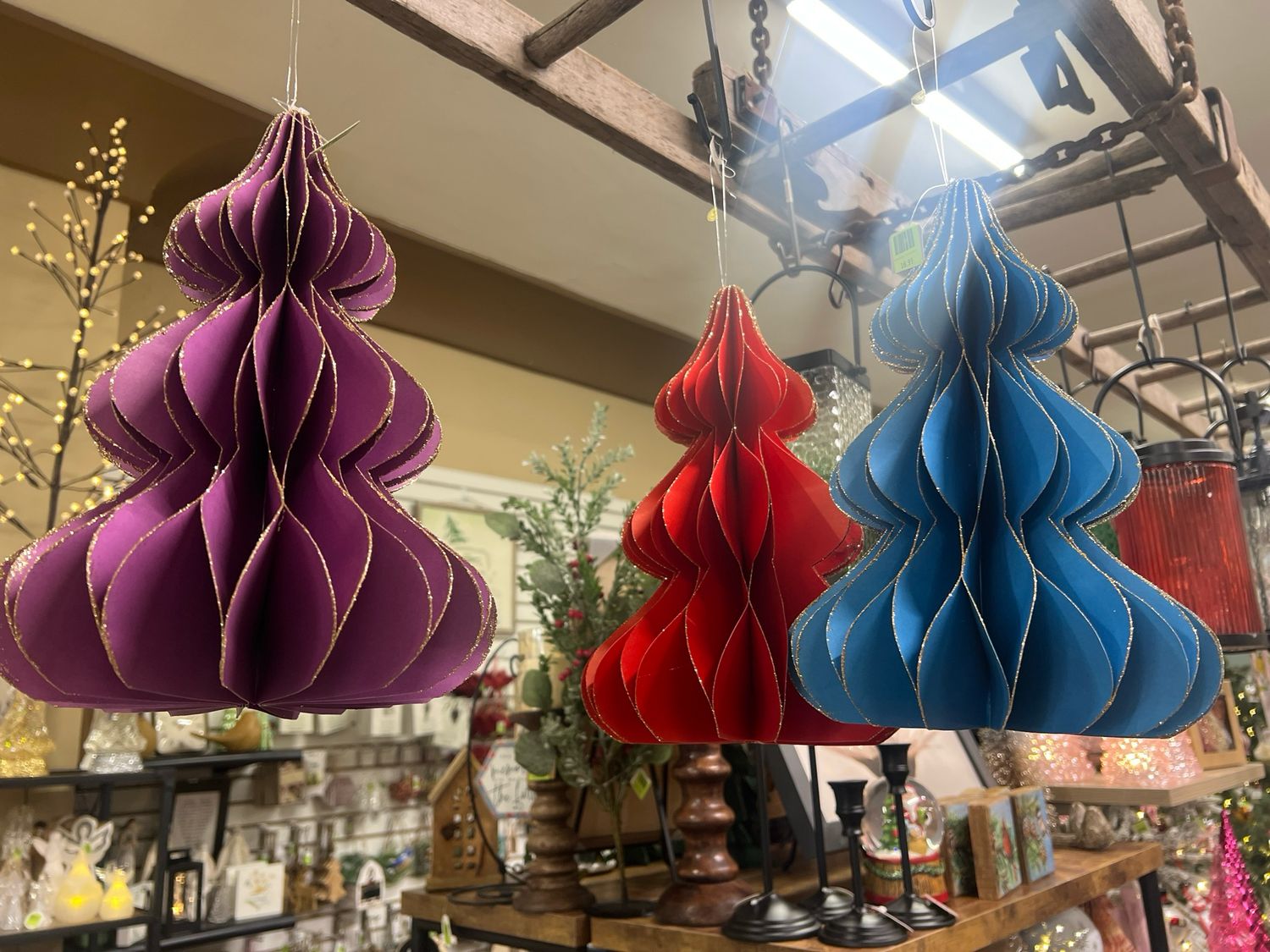 Jeweltone Paper Tree Ornament