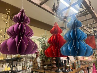 Jeweltone Paper Tree Ornament