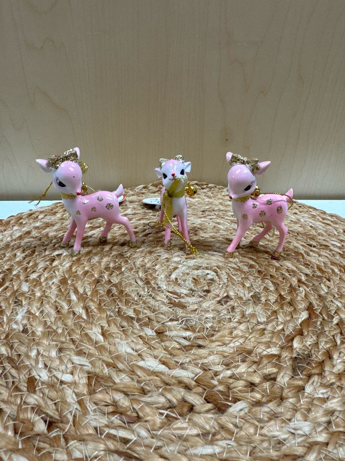 Vintage Pink Deer Ornament Vintage Pink Deer Ornament
