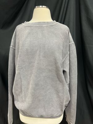 Pewter Charcoal Corded Crew