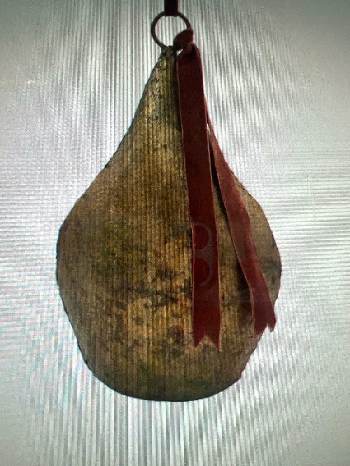 11&quot; Metal Bell w/Velvet Ribbon