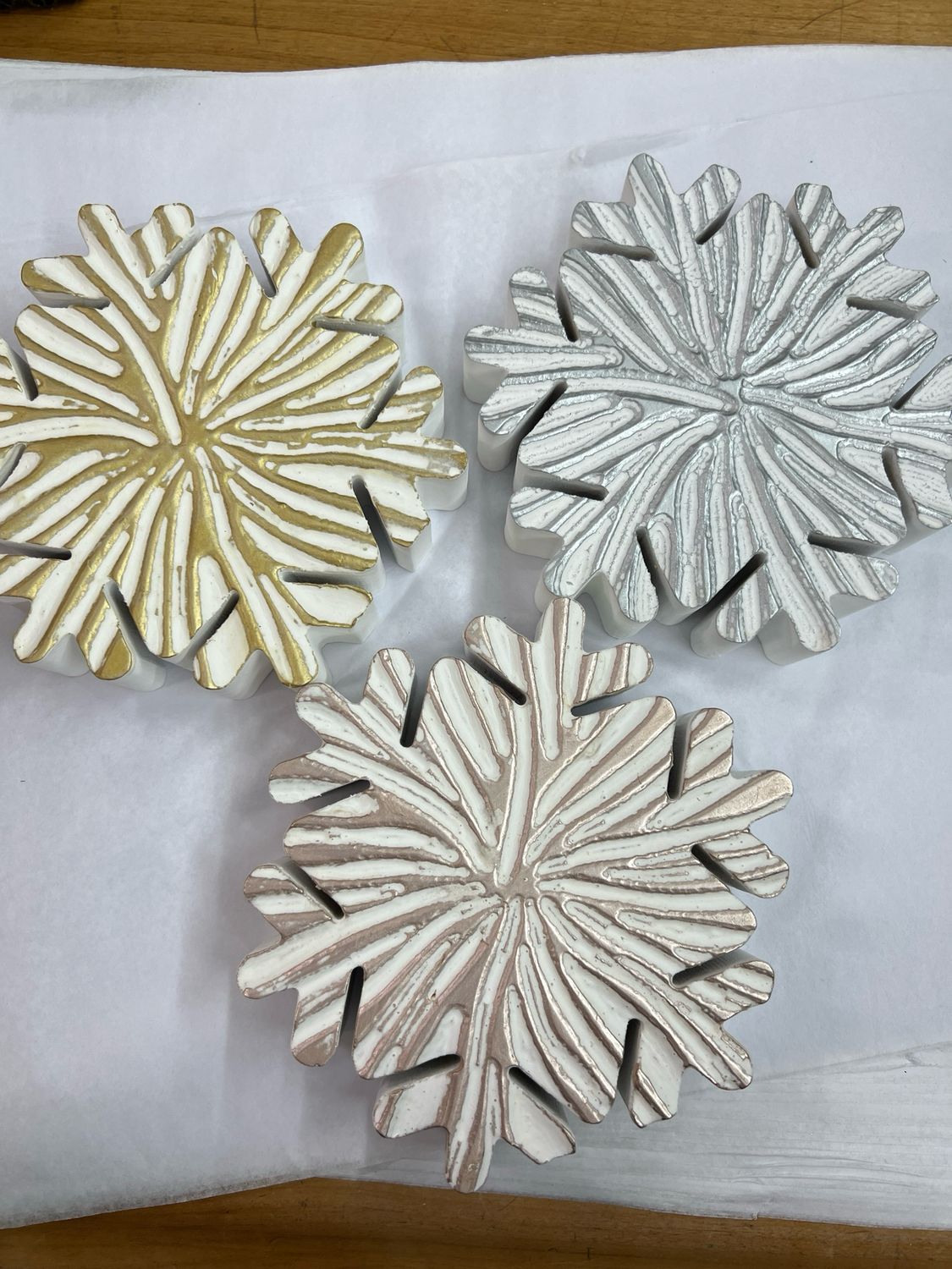 Wood Carved Snowflakes Wood Carved Snowflakes