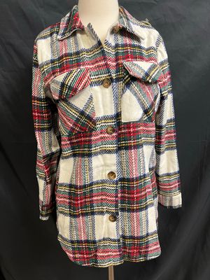 White Tartan Shacket White Tartan Shacket