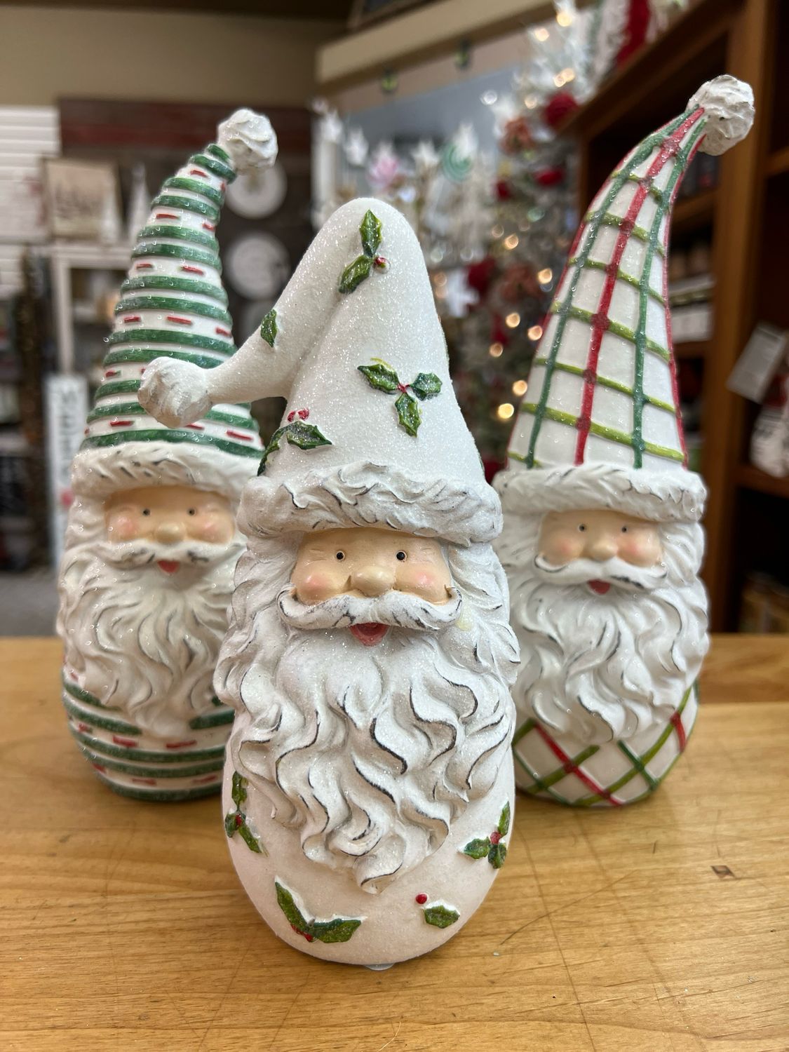 Patterned Santa Figurine
