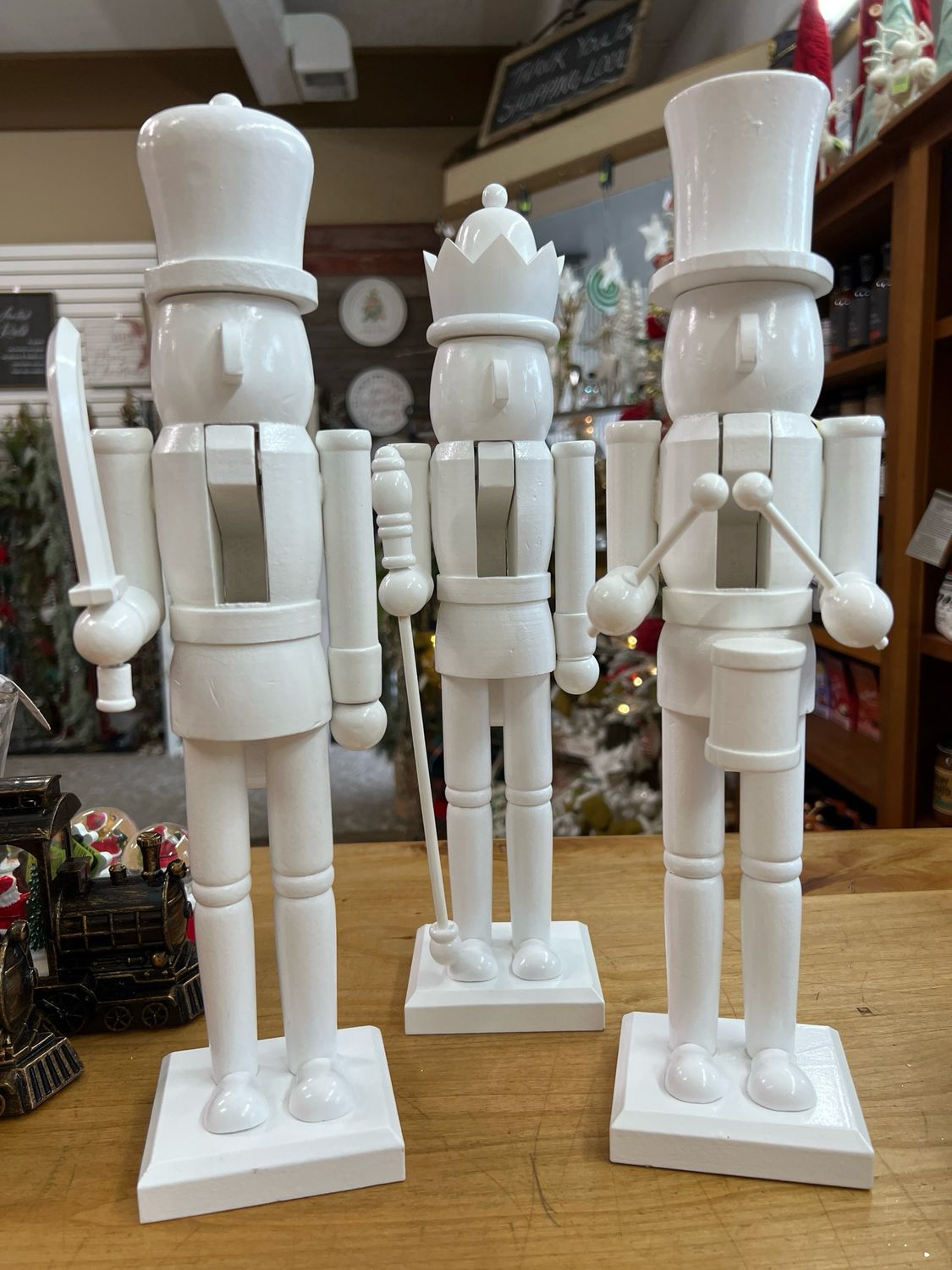 15&quot; White Nutcracker Figurine