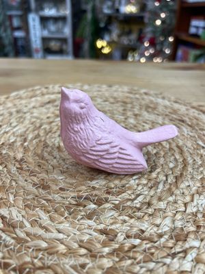 Matte Pink Cast Iron Bird Matte Pink Cast Iron Bird