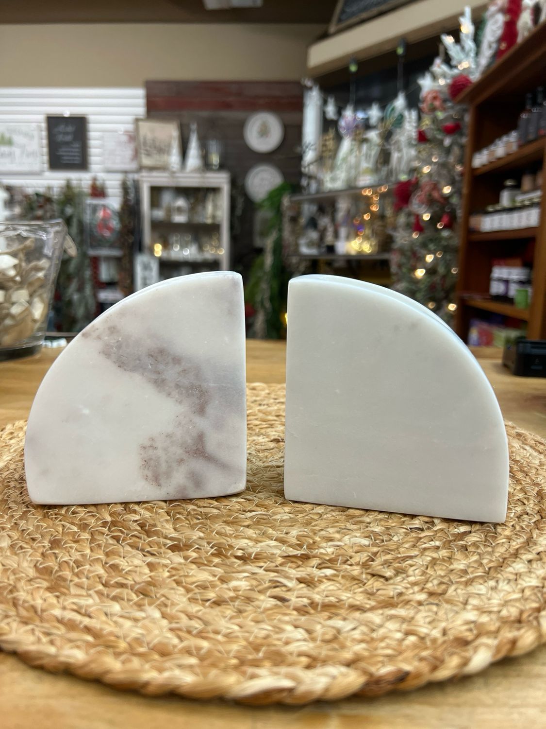 Marble Vase Bookends
