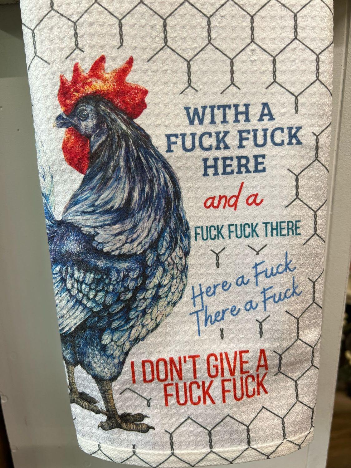 With a F*** F*** Here Tea Towel